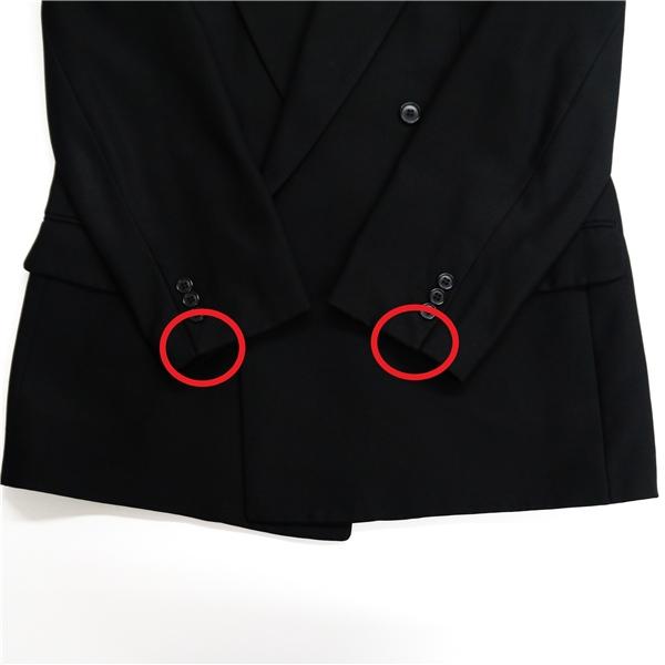 ダーバン Festone 4つボタン ダブルスーツ AB5 M ブラック ツータック アジャスター フォーマル 春秋 合物 F913703-99-164 6NA028 | D'URBAN | 04