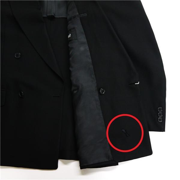 ダーバン Festone 4つボタン ダブルスーツ AB5 M ブラック ツータック アジャスター フォーマル 春秋 合物 F913703-99-164 6NA028 | D'URBAN | 07