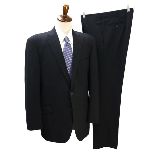 TAILOR Marunishi イタリア製カノニコ 2つボタン シングルスーツ BB9 XXL ダークグレー シャドーストライプ 春夏 8735578 6NA031 | ブランド登録なし