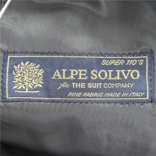 スーツカンパニー ALPE SOLIVO 2つボタン シングルスーツ YA6 M ダークグレー ストライプ 本切羽 春秋 合物 TS72103 6NA040 | ブランド登録なし | 05