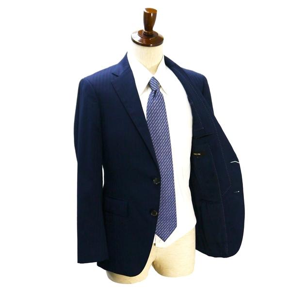 コムサメン LANIFICIO F.LLI CERRUTI 2つボタン シングルスーツ YA6 M ダークネイビー 濃紺色 春秋 合物 07-02SZ05 6NA041 | COMME CA MEN | 01