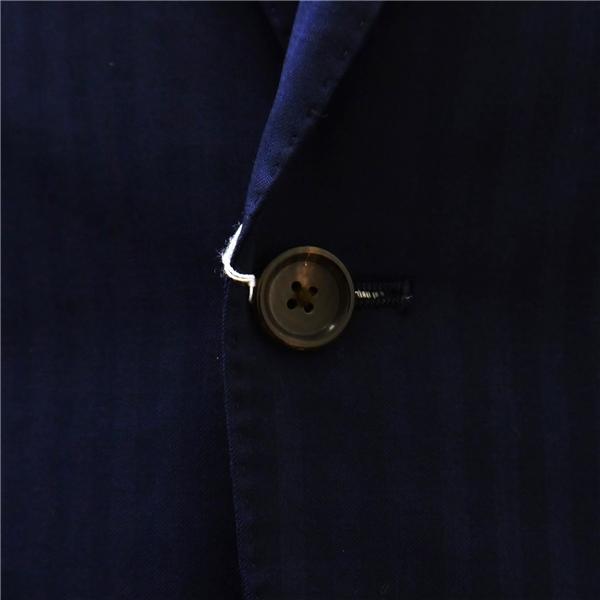 コムサメン LANIFICIO F.LLI CERRUTI 2つボタン シングルスーツ YA6 M ダークネイビー 濃紺色 春秋 合物 07-02SZ05 6NA041 | COMME CA MEN | 02