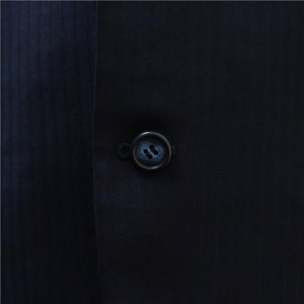 ELEFIT 2つボタン シングルスーツ BB4 M ダークネイビー シャドーストライプ ワンタック ゆったり 春秋 合物 183479 6NA049 | ブランド登録なし | 02