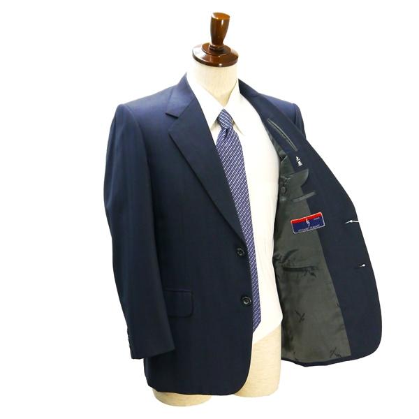 Eikokuya LECOANET HEMANT 2つボタン シングルスーツ A4 S グレーがかったダークネイビー シャドーストライプ 春秋冬 6NA055 | ブランド登録なし | 01