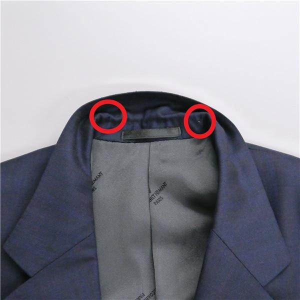 Eikokuya LECOANET HEMANT 2つボタン シングルスーツ A4 S グレーがかったダークネイビー シャドーストライプ 春秋冬 6NA055 | ブランド登録なし | 07