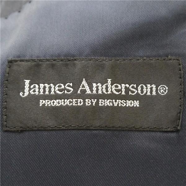 James Anderson PENTHOUSE 3ピース 2つボタン シングルスーツ AB5 M ダークネイビー ストライプ ワンタック 春秋冬 935 6NA056 | ブランド登録なし | 04