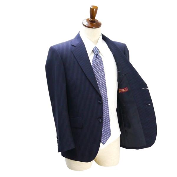 MATSUYA GINZA Lanificio di Tollegno 2つボタン シングルスーツ AB4 M ダークネイビー ストライプ ワンタック 春夏 6NA059 | ブランド登録なし | 01