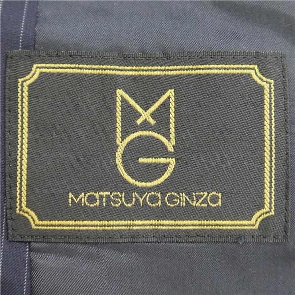 MATSUYA GINZA Lanificio di Tollegno 2つボタン シングルスーツ AB4 M ダークネイビー ストライプ ワンタック 春夏 6NA059 | ブランド登録なし | 04