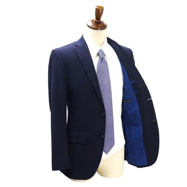 麻布テーラー WORLD TRAVELER 2つボタン シングルスーツ Y7 L ダークネイビー ストライプ ノータック ストレッチ 本切羽 春夏 6NA067 | 麻布テーラー | 01