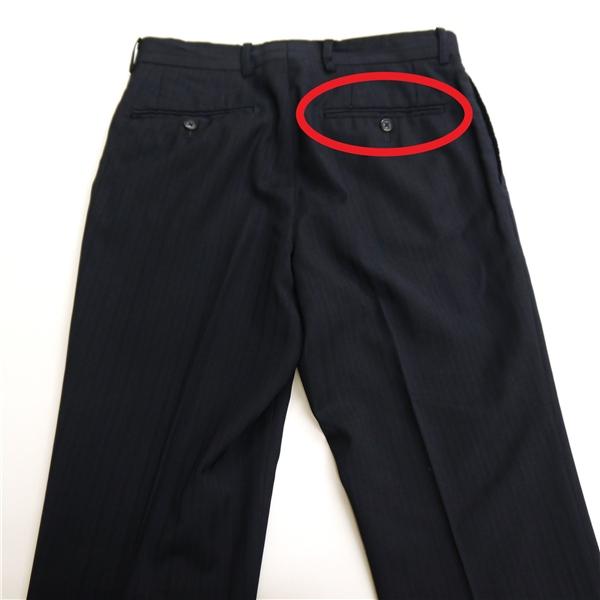 麻布テーラー WORLD TRAVELER 2つボタン シングルスーツ Y7 L ダークネイビー ストライプ ノータック ストレッチ 本切羽 春夏 6NA067 | 麻布テーラー | 08