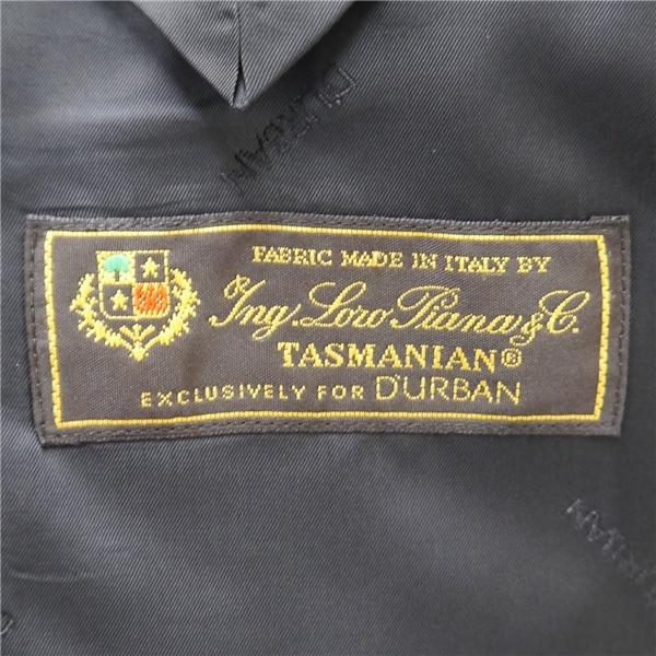 ダーバン Loro Piana 2つボタン シングルスーツ AB5 M ダークグレー ストライプ ワンタック 春秋冬 E810132-96-028 6NA069 | D'URBAN | 05