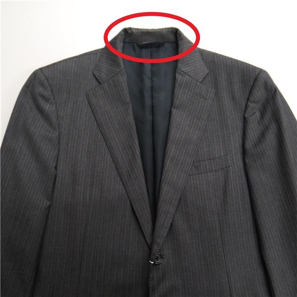 ダーバン Loro Piana 2つボタン シングルスーツ AB5 M ダークグレー ストライプ ワンタック 春秋冬 E810132-96-028 6NA069 | D'URBAN | 06