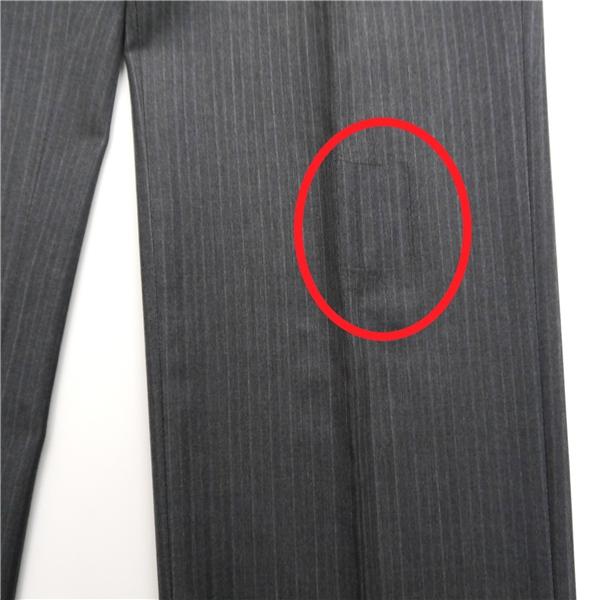 ダーバン Loro Piana 2つボタン シングルスーツ AB5 M ダークグレー ストライプ ワンタック 春秋冬 E810132-96-028 6NA069 | D'URBAN | 09