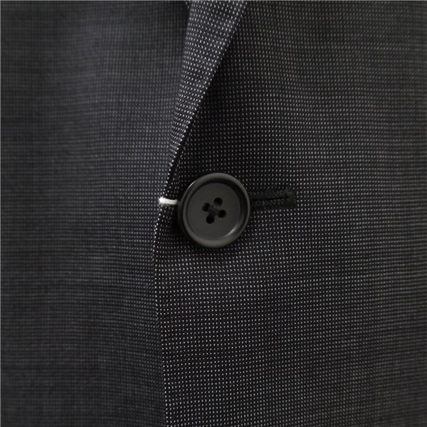ダーバン 2つボタン シングルスーツ 袖口4つボタン AB6 L ダークグレー 暗灰色 ワンタック 春秋冬 1408400173-98-003 6NA070 | D'URBAN | 02
