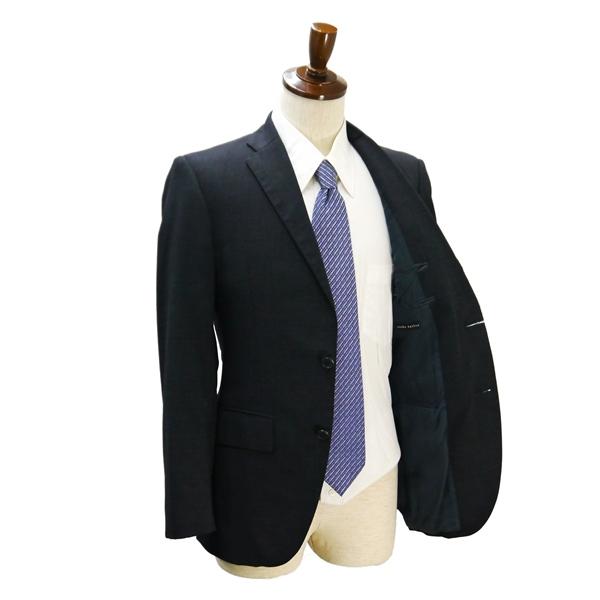 麻布テーラー WORLD TRAVELER 2つボタン シングルスーツ Y7 L ダークグレー 暗灰色 ノータック ストレッチ 本切羽 春夏 6NA076 | 麻布テーラー | 01