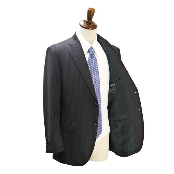 ダーバン Loro Piana 2つボタン シングルスーツ AB5 M ダークブラウン ストライプ ワンタック 春秋冬 E810131-89-026 6NA077 | D'URBAN | 01