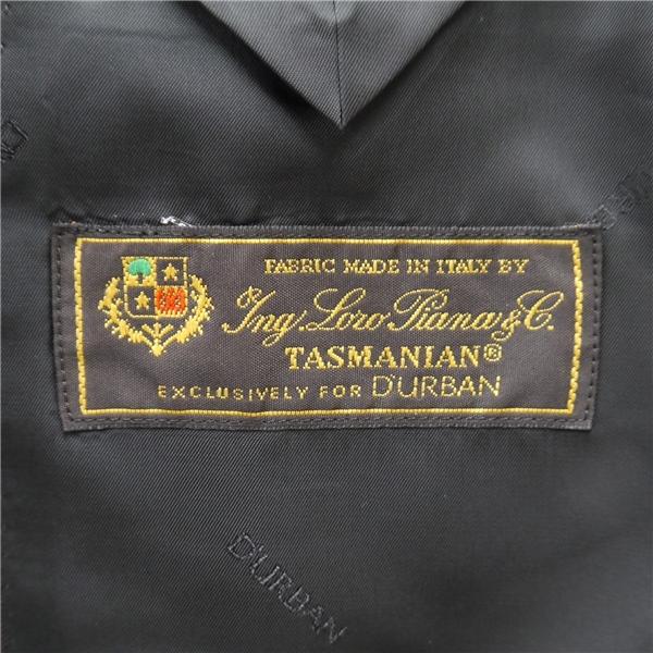 ダーバン Loro Piana 2つボタン シングルスーツ AB5 M ダークブラウン ストライプ ワンタック 春秋冬 E810131-89-026 6NA077 | D'URBAN | 05