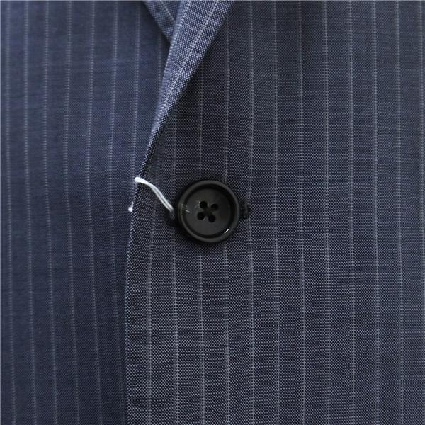 ダーバン MONSOON 2つボタン シングルスーツ AB5 M ブルーグレー 青鈍色 ストライプ ワンタック 春夏 7710104-36-000 6NA085 | D'URBAN | 02