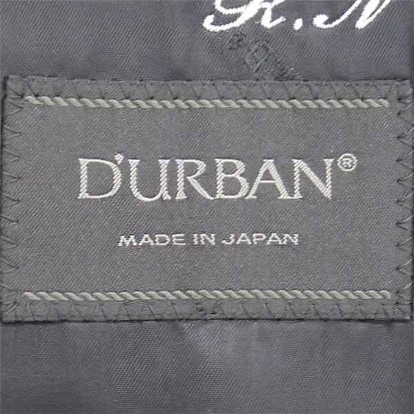 ダーバン r.a.s.o. 2つボタン シングルスーツ AB6 L ダークグレー 暗灰色 ストライプ ワンタック 春秋冬 E810106-97-022 6NA086 | D'URBAN | 04