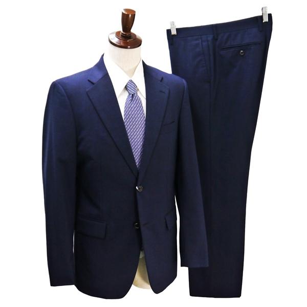 コムサイズム 2つボタン シングルスーツ 袖口4つボタン YA8 XL ダークネイビー 濃紺色 ノータック 春秋 合物 47-01SF01 6NA089 | COMME CA ISM