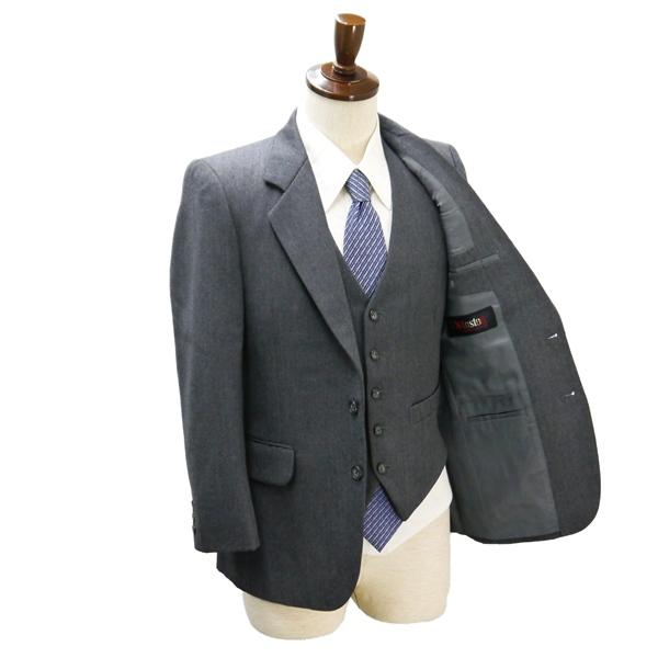 Eleven Suit イレブンスーツ V.Winston 3ピース 2つボタン シングルスーツ 袖口3つ釦 YA4 S グレー 灰色 ノータック 春秋冬 6NA093 | ブランド登録なし | 01
