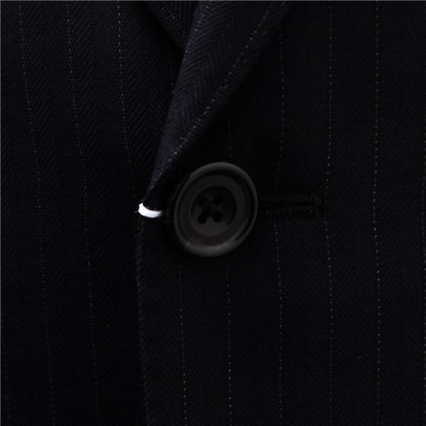 gotairiku 五大陸 JOHN FOSTER 2つボタン シングルスーツ AB6 L ダークネイビー ストライプ ウエストアジャスター 春秋冬 6NA096 | gotairiku | 02