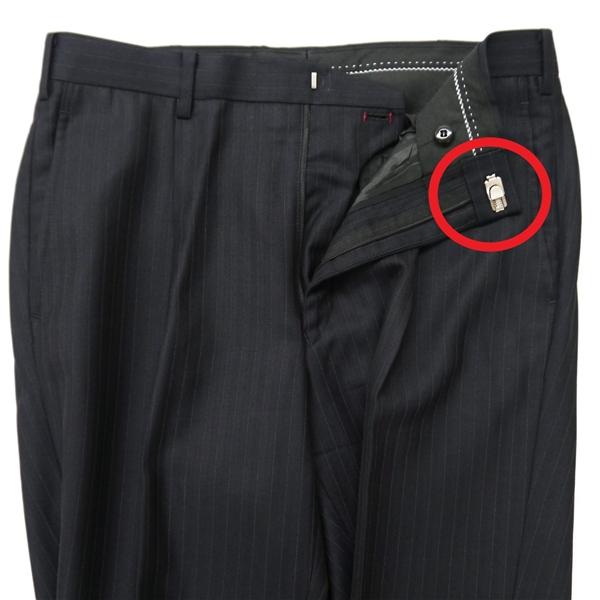 gotairiku 五大陸 JOHN FOSTER 2つボタン シングルスーツ AB6 L ダークネイビー ストライプ ウエストアジャスター 春秋冬 6NA096 | gotairiku | 06