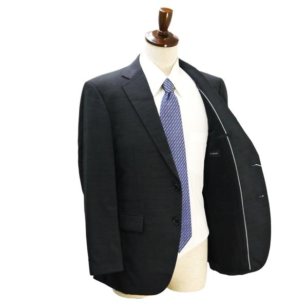 INTIMAGE HEAT BLOCK 2つボタン シングルスーツ 袖口3つ釦 A5 M ダークグレー チェック ワンタック 春夏 V1222457-21 6NA103 | ブランド登録なし | 01