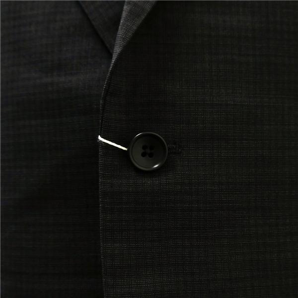 INTIMAGE HEAT BLOCK 2つボタン シングルスーツ 袖口3つ釦 A5 M ダークグレー チェック ワンタック 春夏 V1222457-21 6NA103 | ブランド登録なし | 02