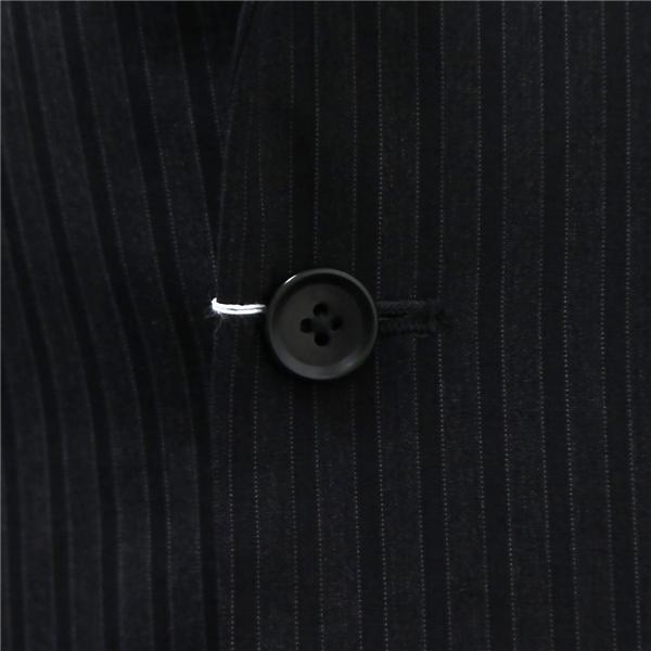 Marriot Galles 段返り 3つボタン シングルスーツ AB5 M ダークグレー 暗灰色 ストライプ ノータック 春夏 Z11E007-GY3 6NA107 | ブランド登録なし | 02