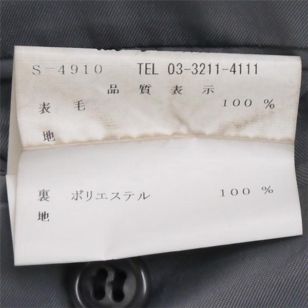 ELEFIT 2つボタン シングルスーツ 袖口4つボタン A6 M ダークグレー 暗灰色 ストライプ ワンタック 春秋 合物 552240 6NA109 | ブランド登録なし | 03