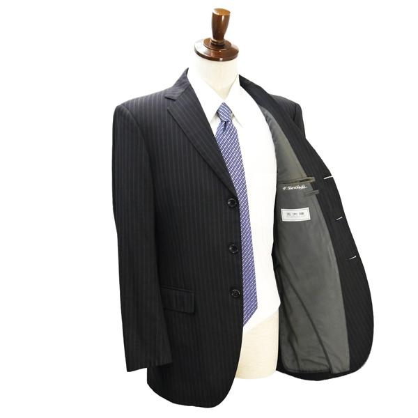 gotairiku 五大陸 3つボタン シングルスーツ A7 L ダークブラウン ストライプ ウエストアジャスター 春夏 0205 SR GO LM 0522 6NA110 | gotairiku | 01