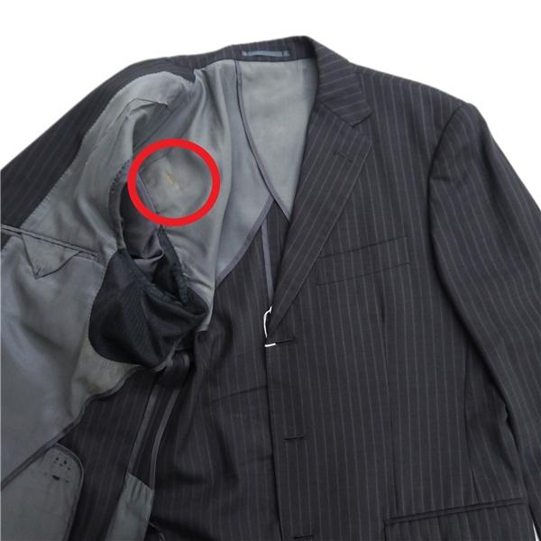 gotairiku 五大陸 3つボタン シングルスーツ A7 L ダークブラウン ストライプ ウエストアジャスター 春夏 0205 SR GO LM 0522 6NA110 | gotairiku | 06