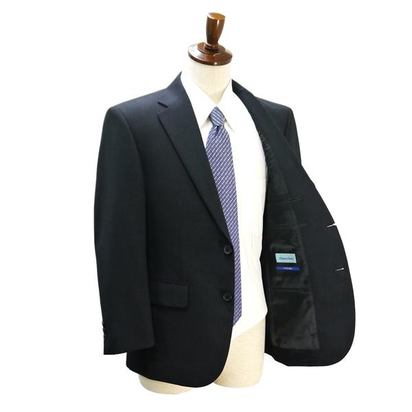 美品 Christian Orani 2つボタン シングルスーツ AB4 M ダークグレー ストライプ ワンタック WASHABLE 春秋冬 CQW029 6NA114 | ブランド登録なし | 01