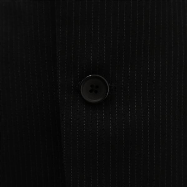 美品 Christian Orani 2つボタン シングルスーツ AB4 M ダークグレー ストライプ ワンタック WASHABLE 春秋冬 CQW029 6NA114 | ブランド登録なし | 02