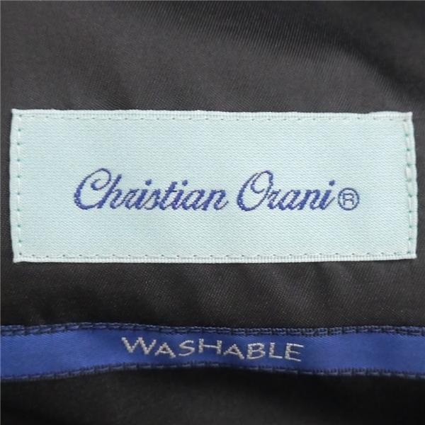 美品 Christian Orani 2つボタン シングルスーツ AB4 M ダークグレー ストライプ ワンタック WASHABLE 春秋冬 CQW029 6NA114 | ブランド登録なし | 04