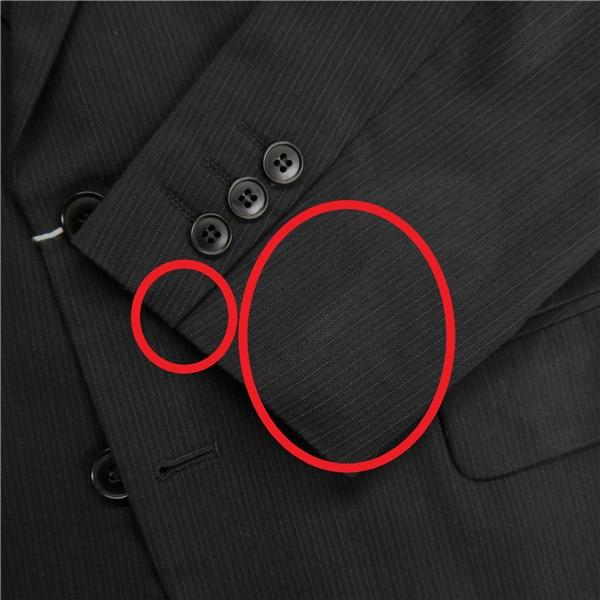 FARAGO 2パンツ 2つボタン シングルスーツ 袖口3つボタン AB4 M ダークグレー ストライプ ツータック 春秋 合物 435402 6NA124 | ブランド登録なし | 09