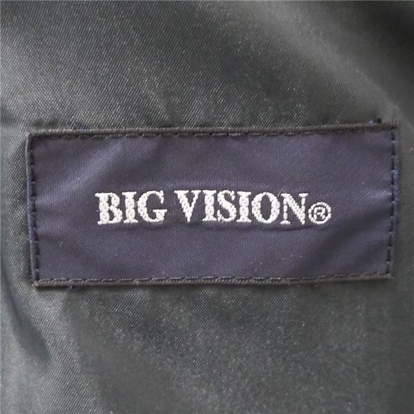 BIG VISION 2つボタン シングルスーツ 袖口4つボタン AB5 M ダークグレー 暗灰色 ストライプ ツータック 春夏 1438 6NA127 | ブランド登録なし | 04