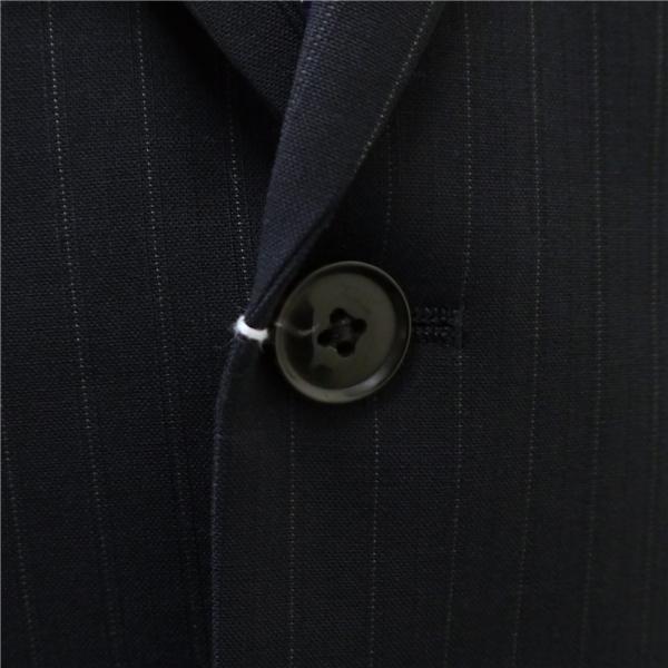 REGAL 2つボタン シングルスーツ 袖口4つボタン AB5 M ダークネイビー ストライプ ツータック WASHABLE 春夏 NRG17218-2 6NA129 | REGAL | 02