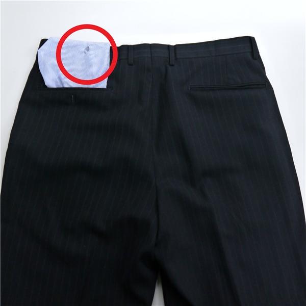 REGAL 2つボタン シングルスーツ 袖口4つボタン AB5 M ダークネイビー ストライプ ツータック WASHABLE 春夏 NRG17218-2 6NA129 | REGAL | 05