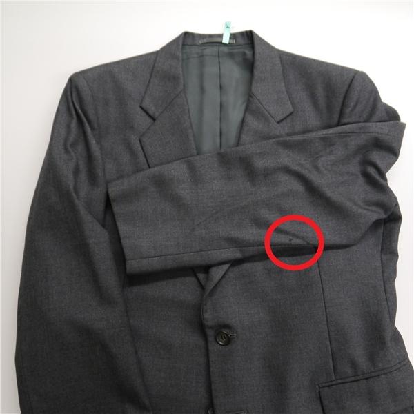 THE MITSUKOSHI ミツコシ 3ピース 2つボタン シングルスーツ 袖口3つボタン AB4 M ダークグレー 暗灰色 ワンタック 春秋冬 6NB001 | ブランド登録なし | 03