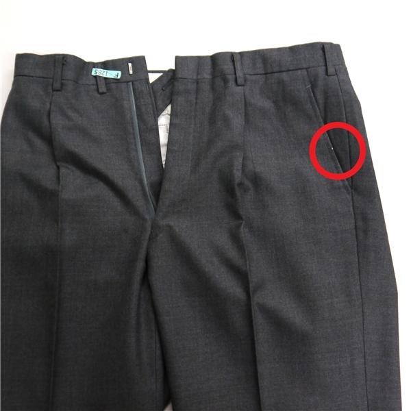 THE MITSUKOSHI ミツコシ 3ピース 2つボタン シングルスーツ 袖口3つボタン AB4 M ダークグレー 暗灰色 ワンタック 春秋冬 6NB001 | ブランド登録なし | 07