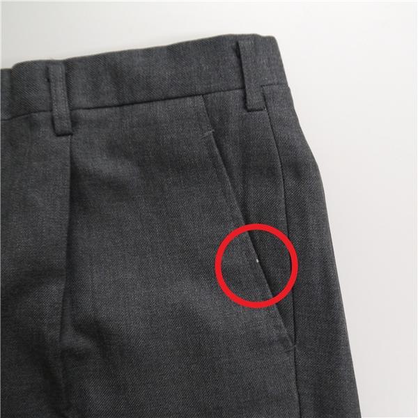 THE MITSUKOSHI ミツコシ 3ピース 2つボタン シングルスーツ 袖口3つボタン AB4 M ダークグレー 暗灰色 ワンタック 春秋冬 6NB001 | ブランド登録なし | 08