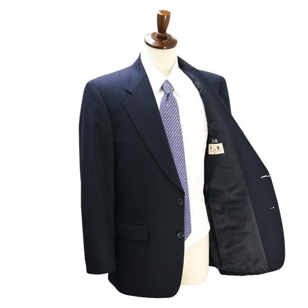 gotairiku 五大陸 2つボタン シングルスーツ AB6 L ダークネイビー ストライプ ツータック 春秋冬 0205 SR GO HA 0102 6NB008 | gotairiku | 01