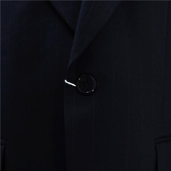 gotairiku 五大陸 2つボタン シングルスーツ AB6 L ダークネイビー ストライプ ツータック 春秋冬 0205 SR GO HA 0102 6NB008 | gotairiku | 02