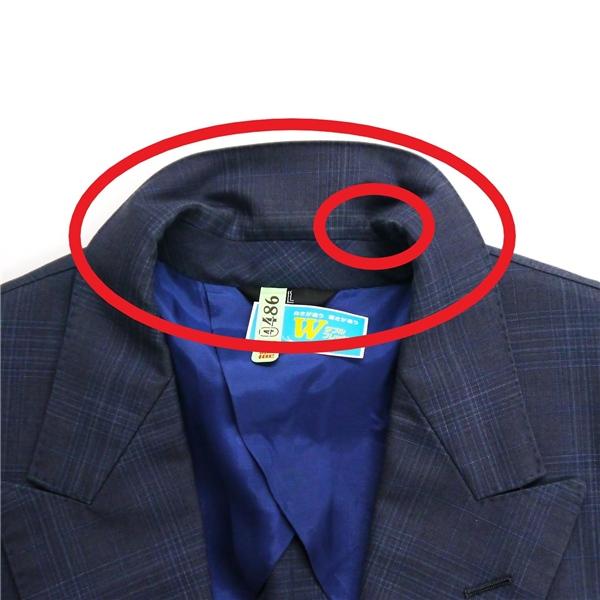 LANVIN ランバン 2つボタン シングルスーツ A8 XL ダークネイビー 濃紺色 チェック ノータック 春秋 合物 LA-SY-70159 6NB012 | ブランド登録なし | 04