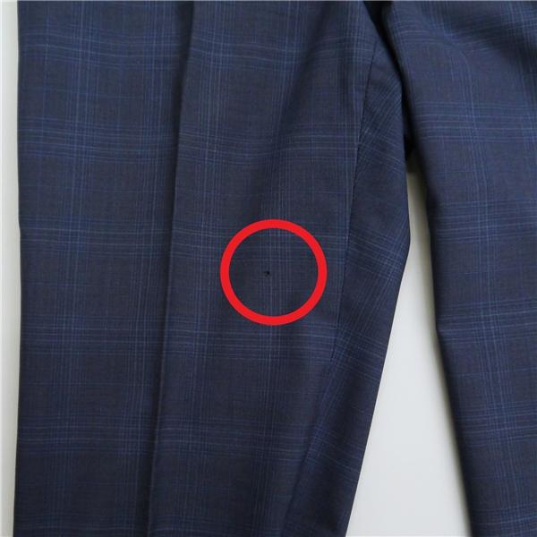 LANVIN ランバン 2つボタン シングルスーツ A8 XL ダークネイビー 濃紺色 チェック ノータック 春秋 合物 LA-SY-70159 6NB012 | ブランド登録なし | 09