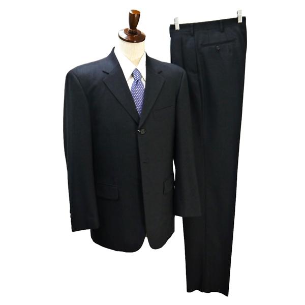 VISARUNO 3つボタン シングルスーツ 袖口3つボタン AB7 L ダークグレー 暗灰色 ツータック 春秋冬 089122002-07 6NB018 | ブランド登録なし