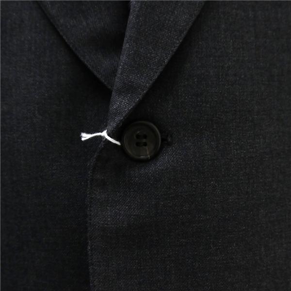 ニューヨーカー 2つボタン シングルスーツ 袖口4つボタン AB6 L ダークグレー 暗灰色 ツータック 春秋冬 PLSBA 431250 6NB025 | NEWYORKER | 02