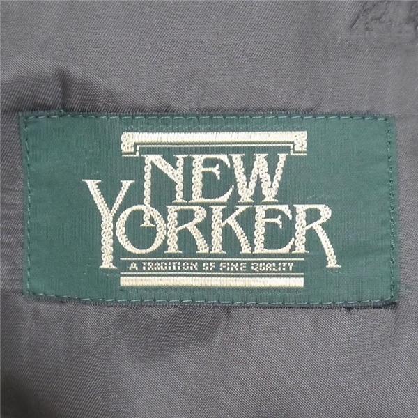 ニューヨーカー 2つボタン シングルスーツ 袖口4つボタン AB6 L ダークグレー 暗灰色 ツータック 春秋冬 PLSBA 431250 6NB025 | NEWYORKER | 04